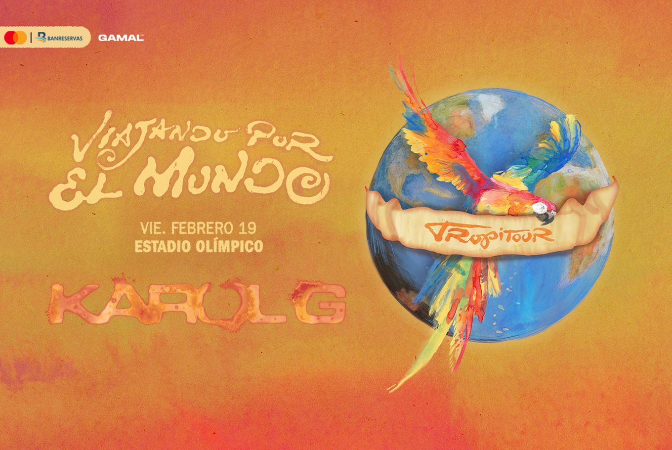 Poster: Karol G, Viajando por el Mundo Tropitour