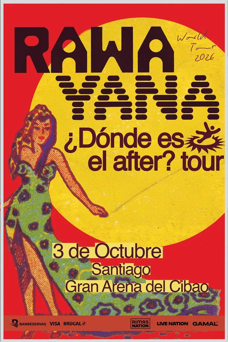 Poster: Rawayana, ¿Dónde es el after? Tour